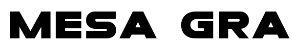 Mesa Grande font preview